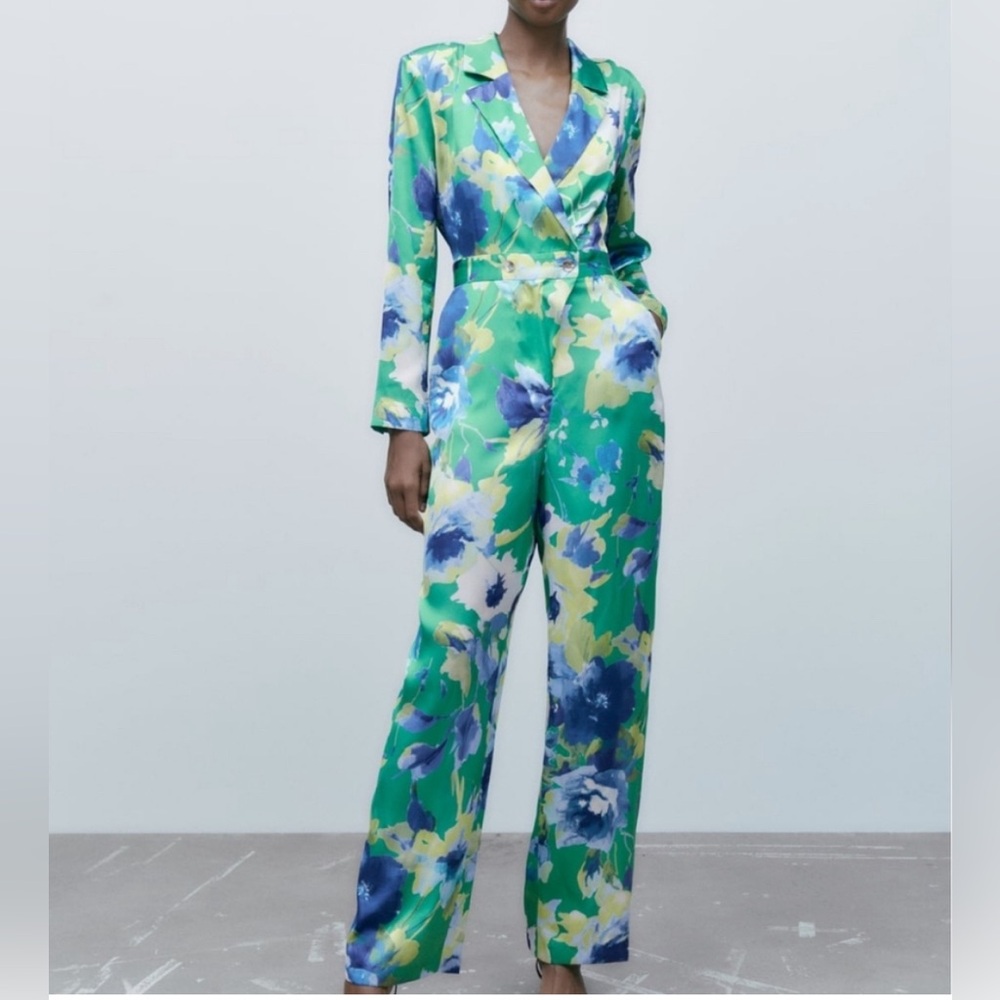 ZARA FLORAL ROMPER